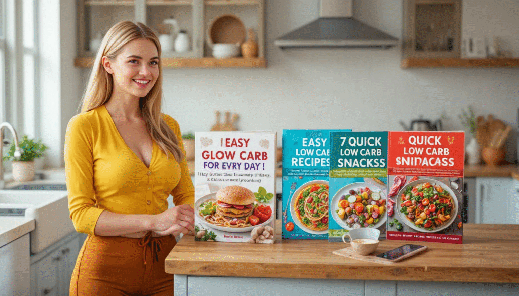 “Collection of four free low carb PDF guides for beginners”