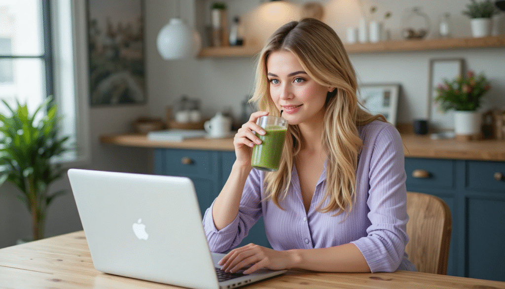 Woman researching common beginner questions about the Low Carb Diet for Beginners.