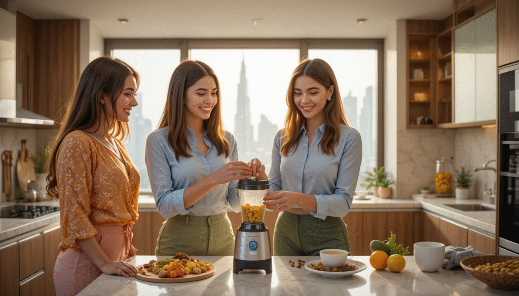 Smiling women preparing quick 5-minute low carb snacks with eggs, avocado, and nuts — perfect for a Low Carb Diet for Beginners.