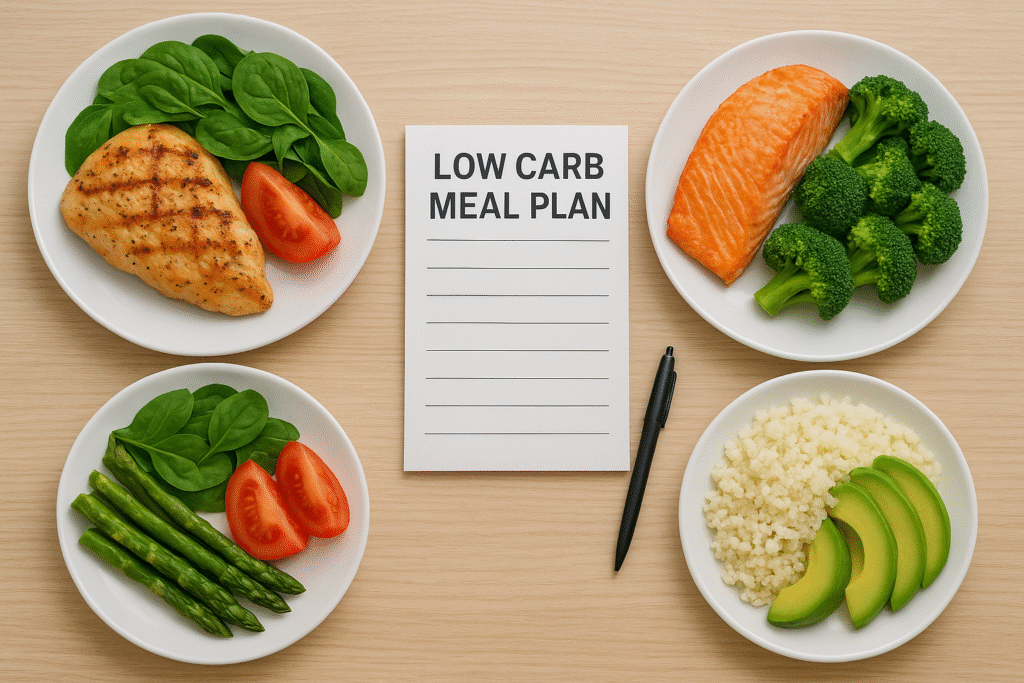 Daily low carb meal plan for fatty liver improvement