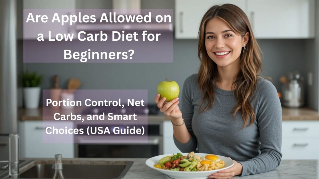 Are apples allowed on a low carb diet for beginners – portion control example