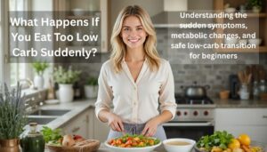 What happens if you eat too few carbs suddenly on a low carb diet for beginners